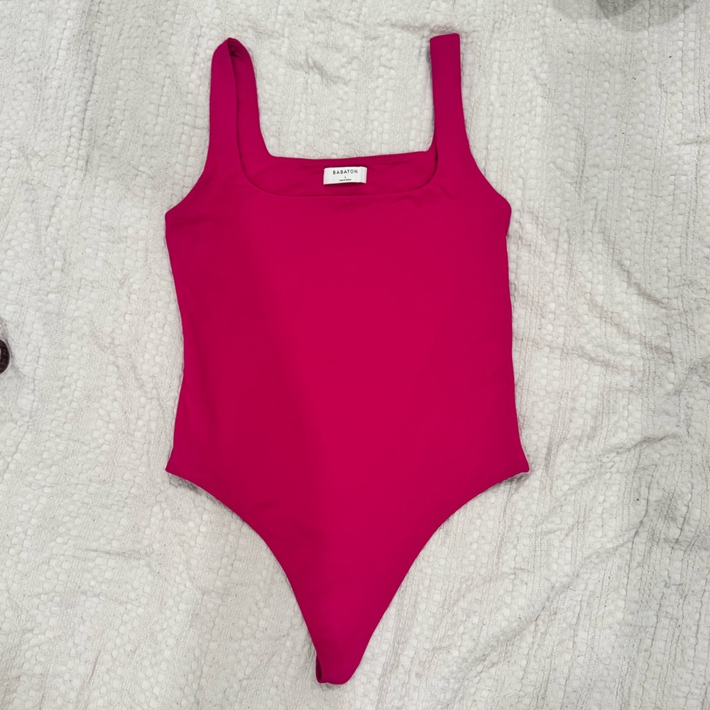 Hot Pink Ariztia / Babaton Bodysuit